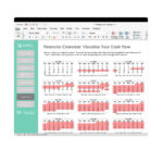 Calendar: Visualize Daily & Monthly Cash Flow Payment Calendar Excel Monthly View – Daily Balances, Cash Risks & Monthly Summaries