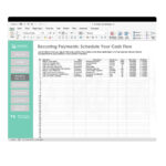 Step 3: Plan Recurring Expenses and Incomes Payment Calendar Excel Template – Step 3: Schedule Recurring Bills (Daily, Weekly, Monthly)